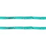 Sundaylace Creations & Bling Bugles Beads BUGLES Twisted Silver Lined Teal Green, #3