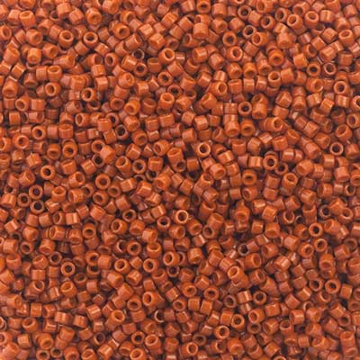 Sundaylace Creations & Bling Delica Beads Delica 11/0 Duracoat Opaque Dyed Burnt Orange (2352v)