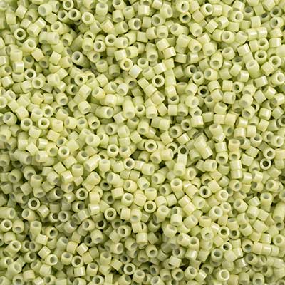 Sundaylace Creations & Bling Delica Beads Delica 11/0 Duracoat Opaque Dyed Green Fennel (2123v)