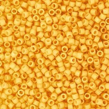 Sundaylace Creations & Bling Delica Beads Delica 11/0 Duracoat Opaque Dyed Light Topaz (2102v)