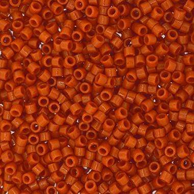 Sundaylace Creations & Bling Delica Beads Delica 11/0 Duracoat Opaque Dyed Pumpkin Orange (2108v)
