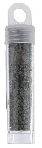 Sundaylace Creations & Bling Delica Beads Delica 11/0 Frosted Glazed Emerald Matte (2291v)