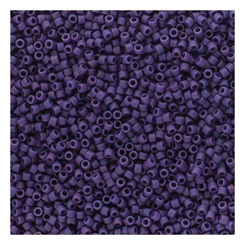 Sundaylace Creations & Bling Delica Beads Delica 11/0 Frosted Glazed Purple Matte (2293v)
