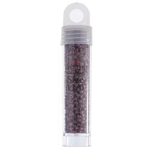 Sundaylace Creations & Bling Delica Beads Delica 11/0 Frosted Glazed Purple Mulberry Matte (2295v)