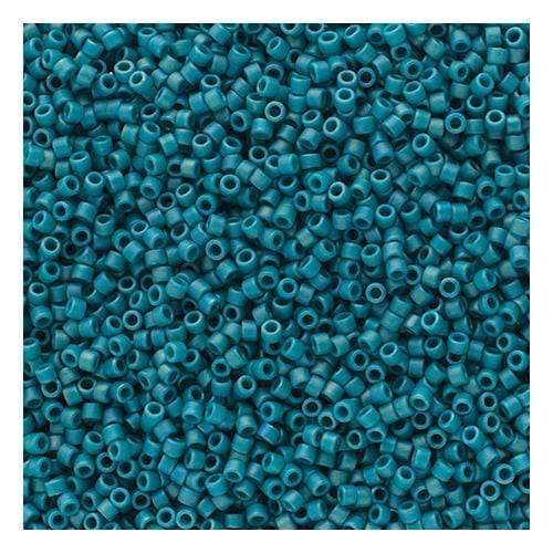 Sundaylace Creations & Bling Delica Beads Delica 11/0 Frosted Glazed Rainbow Arctic Blue Matte AB (2315v)