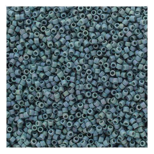 Sundaylace Creations & Bling Delica Beads Delica 11/0 Frosted Glazed Rainbow Grey Matte AB (2320v)