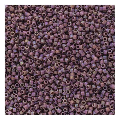 Sundaylace Creations & Bling Delica Beads Delica 11/0 Frosted Glazed Rainbow Light Purple Matte AB (2321v)