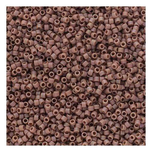 Sundaylace Creations & Bling Delica Beads Delica 11/0 Frosted Glazed Rainbow Light Rose Matte AB (2305v)