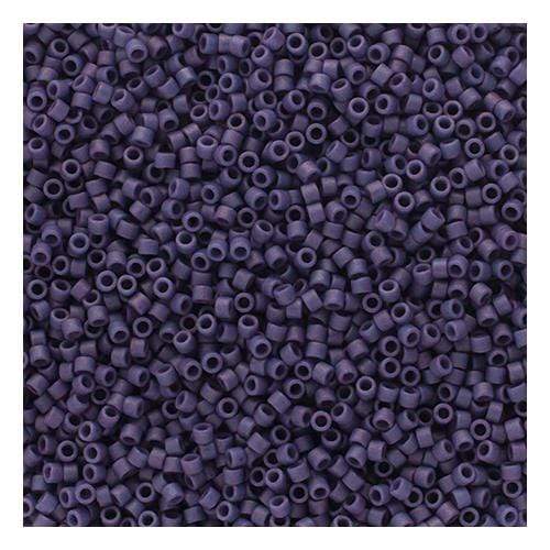 Sundaylace Creations & Bling Delica Beads Delica 11/0 Frosted Glazed Violet Matte (2292v)