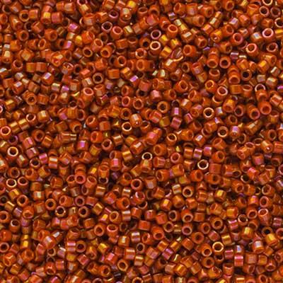 Sundaylace Creations & Bling Delica Beads Delica 11/0 Opaque Glazed Orange Chilli AB (2274v)