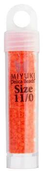 Sundaylace Creations & Bling Delica Beads Delica 11/0 Orange Opaque *Matte* (0752v)