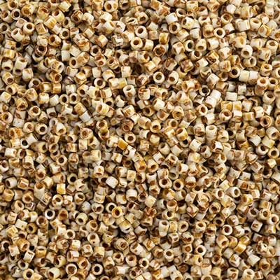 Sundaylace Creations & Bling Delica Beads Delica 11/0 Picasso Opaque Canary Yellow (2262v)