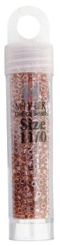 Miyuki Delica Beads Delica 11/0 RD Amber Ginger Sparkle Crystal Lined (0915v)