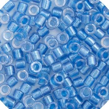 Miyuki Delica Beads Delica 11/0 RD Aqua (Blue) Sparkle Crystal Lined (0905v)