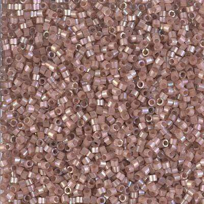Sundaylace Creations & Bling Delica Beads Delica 11/0 RD Beige AB Silk Inside Dyed (1879v)