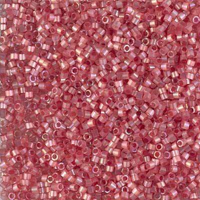 Sundaylace Creations & Bling Delica Beads Delica 11/0 RD Berry AB Silk Inside Dyed (1865v)