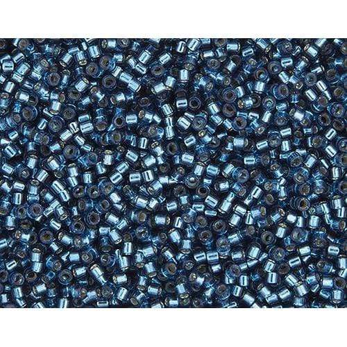 Sundaylace Creations & Bling Delica Beads Delica 11/0 RD Blue Zircon Silver Lined-Dyed (0608v)