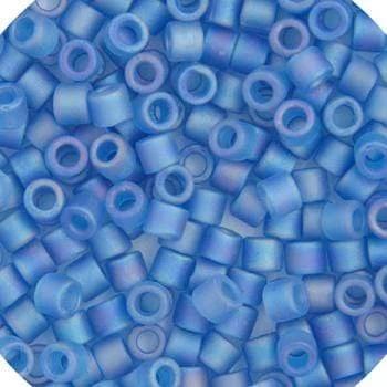 Sundaylace Creations & Bling Delica Beads Delica 11/0 RD Capri Blue AB Matte (0862v)
