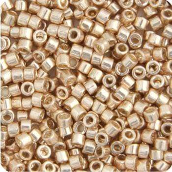 Sundaylace Creations & Bling Delica Beads Delica 11/0 RD Champagne Opaque Glavanized-Dyed Metallic (0433v)