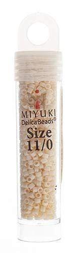 Sundaylace Creations & Bling Delica Beads Delica 11/0 RD Cream AB Matte (0883v)