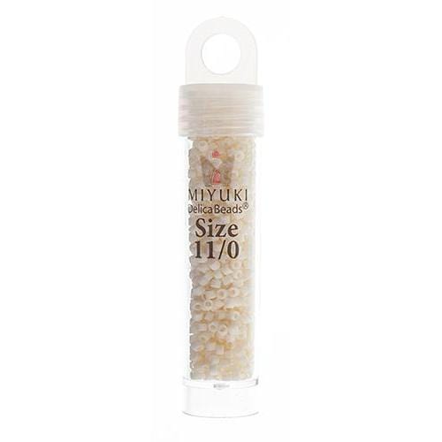 Sundaylace Creations & Bling Delica Beads Delica 11/0 RD Cream Matte Glazed Luster (0352v)