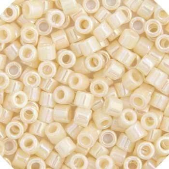 Sundaylace Creations & Bling Delica Beads Delica 11/0 RD Cream Opaque AB (0157v)