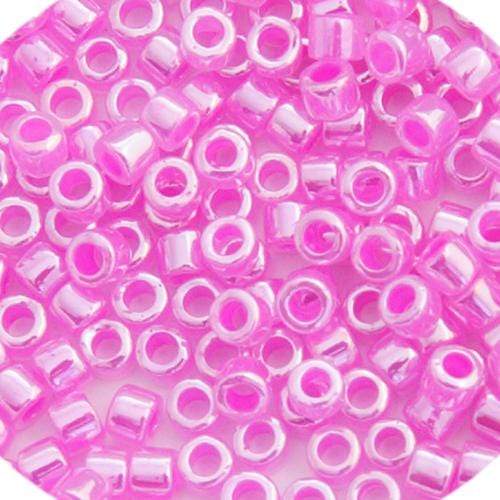 Sundaylace Creations & Bling Delica Beads Delica 11/0 RD Crystal Fuchsia Ceylon Lined-Dyed (0247v)