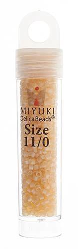 Sundaylace Creations & Bling Delica Beads Delica 11/0 RD Crystal Ivory Transparent Matte AB (1287v)