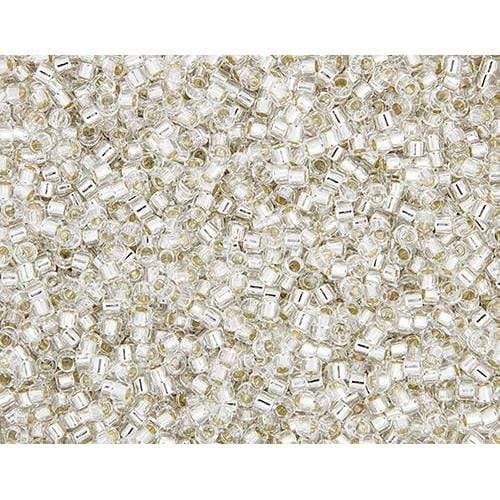 Sundaylace Creations & Bling Delica Beads Delica 11/0 RD Crystal Silver Lined (0041v)