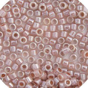 Sundaylace Creations & Bling Delica Beads Delica 11/0 RD Crystal Taupe Ceylon Lined-Dyed (0256v)