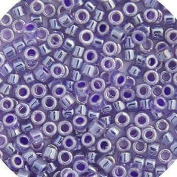 Sundaylace Creations & Bling Delica Beads Delica 11/0 RD Crystal Violet Ceylon Lined-Dyed (0250v)