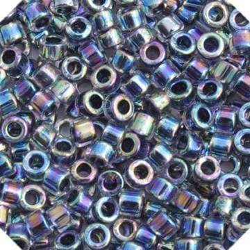 Miyuki Delica Beads Delica 11/0 RD Dark Blue AB Lined-Dyed (0086v)