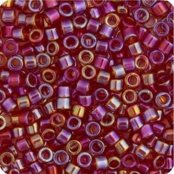 Sundaylace Creations & Bling Delica Beads Delica 11/0 RD Dark Cranberry Red Transparent AB (1242v)