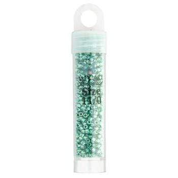 Sundaylace Creations & Bling Delica Beads Delica 11/0 RD Dark Green Mint Opaque Glavanized-Dyed *Metallic (0426v)