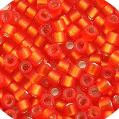 Sundaylace Creations & Bling Delica Beads Delica 11/0 RD Dark Orange Semi-Matte Dyed (0682v)