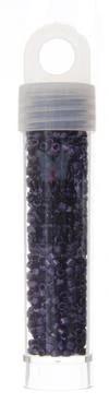 Sundaylace Creations & Bling Delica Beads Delica 11/0 RD Dark Purple Opaque Nickel Plated Dyed *Metallic* (0464v)