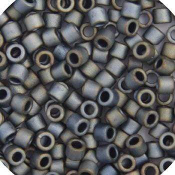 Sundaylace Creations & Bling Delica Beads Delica 11/0 RD Dark Silver Grey AB Matte (0307v)