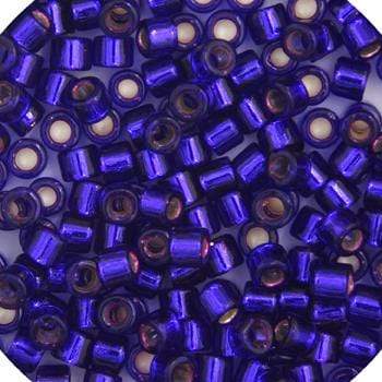 Sundaylace Creations & Bling Delica Beads Delica 11/0 RD Dark Violet Silver Lined-Dyed (0610v)