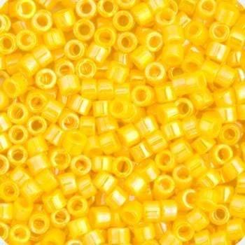 Sundaylace Creations & Bling Delica Beads Delica 11/0 RD Dark Yellow Canary Opaque AB (1572v)