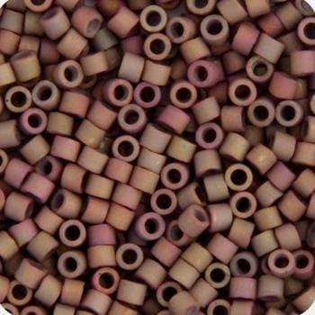 Sundaylace Creations & Bling Delica Beads Delica 11/0 RD Dusky Grey Green Clay AB Matte Metallic Gold Luster (1061v) *Rare