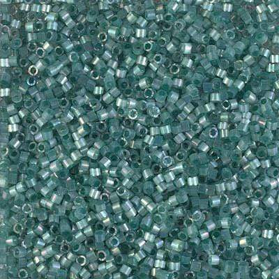 Sundaylace Creations & Bling Delica Beads Delica 11/0 RD Emerald AB Silk Inside Dyed (1870v)