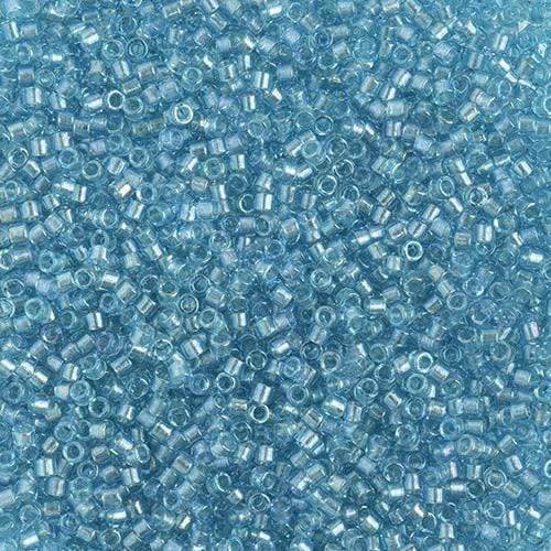 Sundaylace Creations & Bling Delica Beads Delica 11/0 RD Fancy Lined Aqua (2382v)
