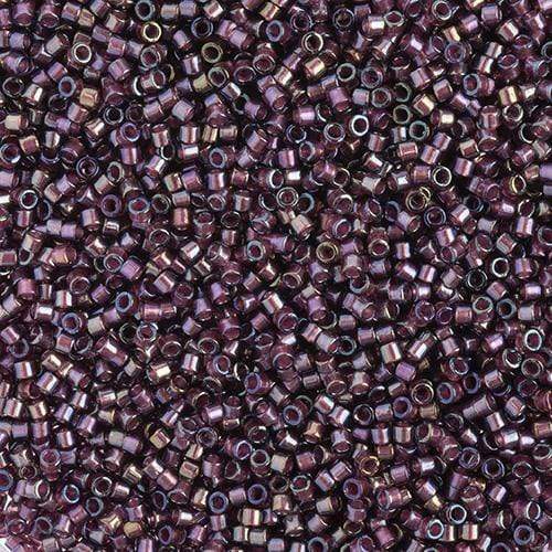 Sundaylace Creations & Bling Delica Beads Delica 11/0 RD Fancy Lined Eggplant (2390v)