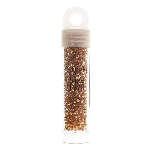 Sundaylace Creations & Bling Delica Beads Delica 11/0 RD Gold Silver Lined (0042v)