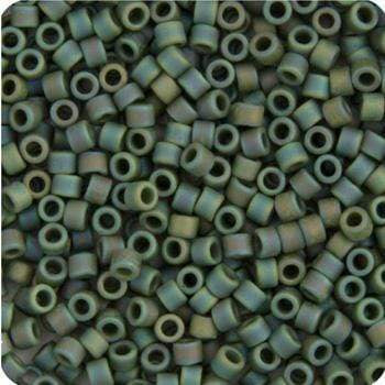 Miyuki Delica Beads Delica 11/0 RD Green Avocado Opaque AB Matte (1594v)