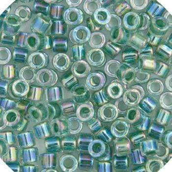Sundaylace Creations & Bling Delica Beads Delica 11/0 RD Green Lime AB Lined-Dyed (0060v)