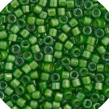 Sundaylace Creations & Bling Delica Beads Delica 11/0 RD Green Lime Lined-Dyed (0274v)