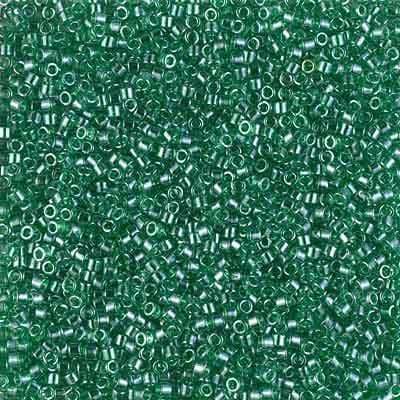 Sundaylace Creations & Bling Delica Beads Delica 11/0 RD Green Transparent Luster (1889v)