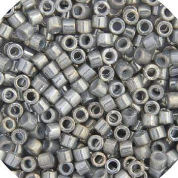 Sundaylace Creations & Bling Delica Beads Delica 11/0 RD Grey AB Gold Luster (0251v)