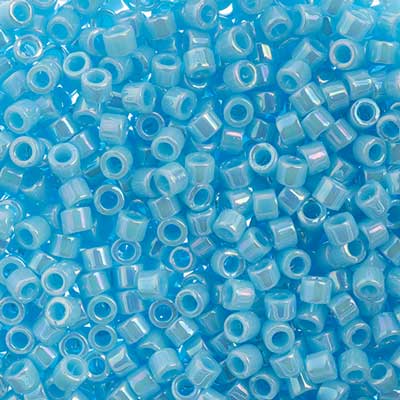 Sundaylace Creations & Bling Delica Beads Delica 11/0 RD Light Blue Opaque AB (0164v)